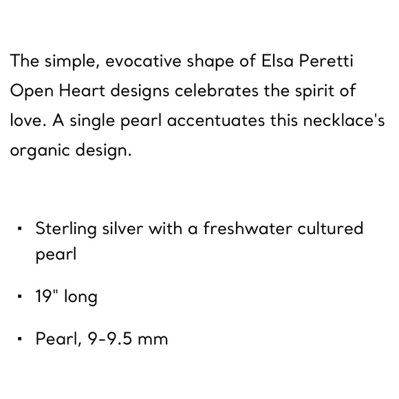 Tiffany & Co. Silver Heart Necklace with Pearl - Picture 3 of 6